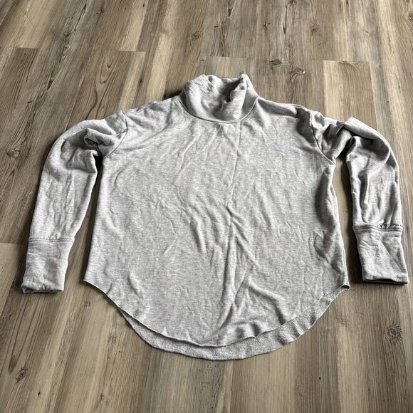 Aerie Tops - Offline By Aerie Softest Gray Mock Neck Fleece Comfy Light Pullover Sweatshirt S